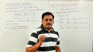 Lecture-6 Matrix Algebra-Solution of Simultaneous Linear System in Hindi