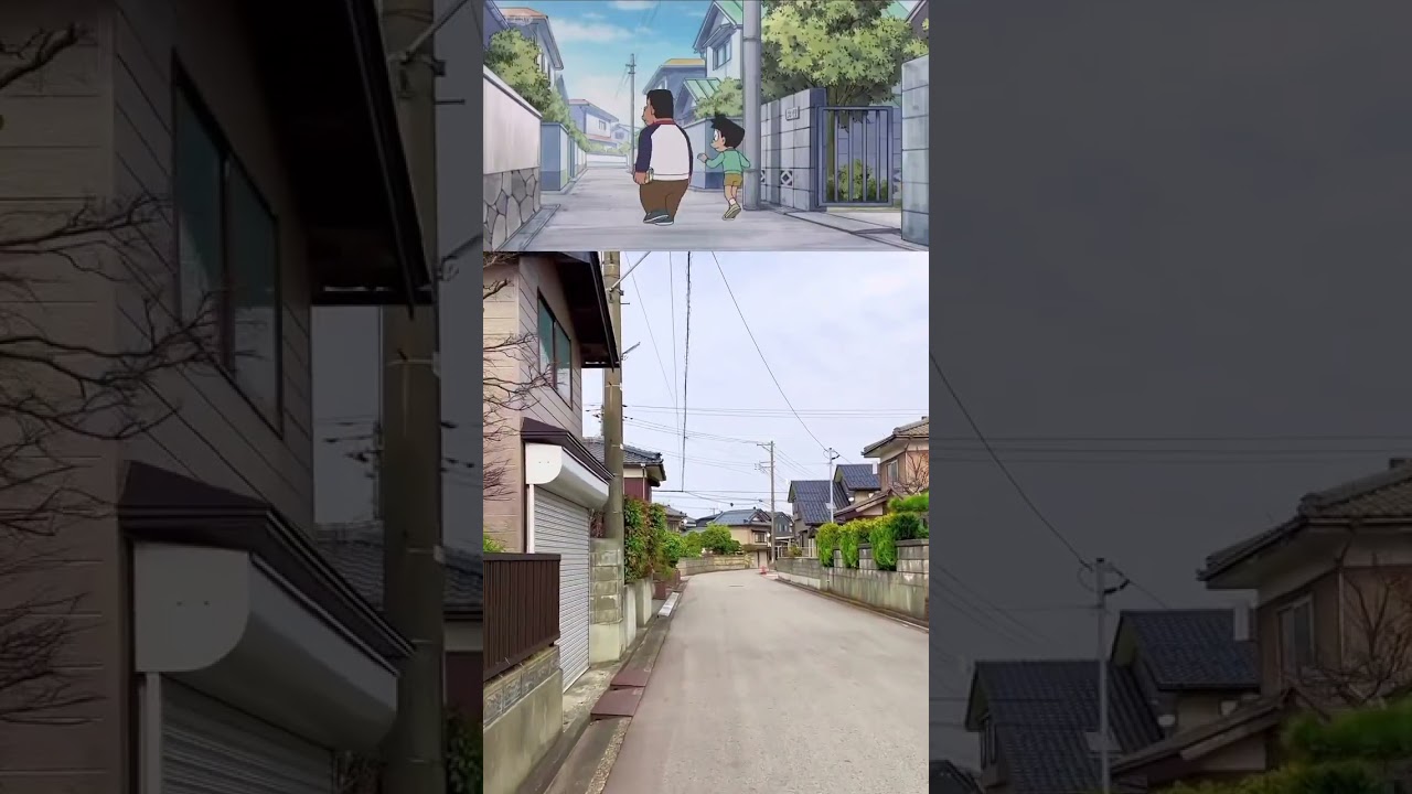 Inilah Rumah, taman, sekolah, Nobita, doraemon , suneo, giant, sizuka dalam dunia nyata