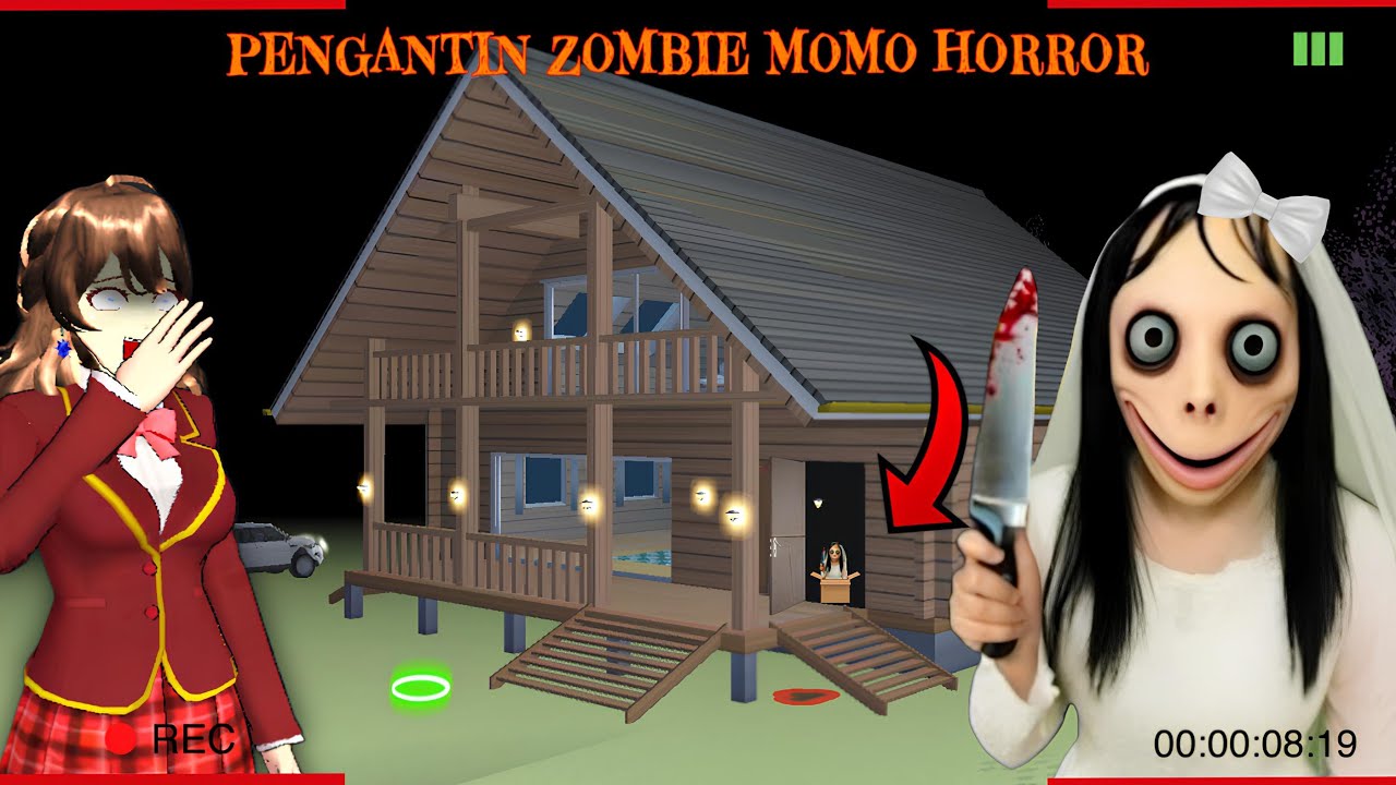 PENGANTIN MOMO ZOMBIE HORROR TERNYATA BERSEMBUNYI DI SINI ‼️ DIDALAM KOTAK MISTERIUS PEMANDIAN 😱😱