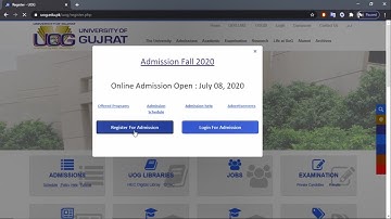 HOW TO APPLY IN UOG | FALL 2020 ADMISSIONS | UNIVERSITY OF GUJRAT | COMPLETE GUIDE