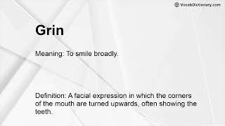 Grin Meaning Synonyms For Grinning