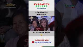 Hindi ka makasagot sa recitation ninyo | Kapamilya Shorts