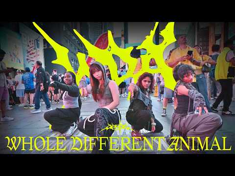 [KPOP ONE TAKE NYC | TIMES SQUARE] aespa (에스파) - 'WDA (Whole Different Animal)' Dance Cover by HARU