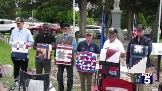 Veterans honored with homemade ‘Quilts of Valor’ before Memorial Day