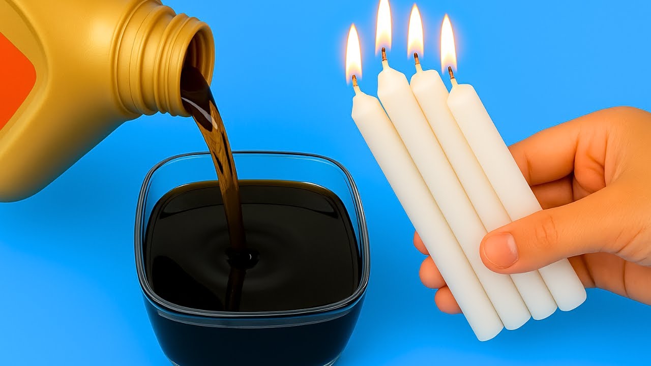 Mix CANDLE WAX and used motor oil and see the trick no one told you about!