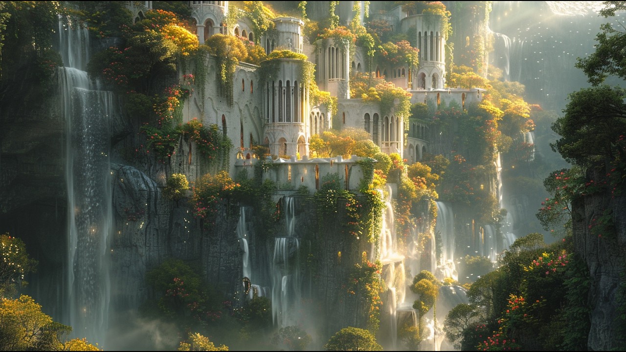 Hidden Elven City in the Emerald Valley 🌿 Celtic Fantasy Ambience | Mystical Elven Music