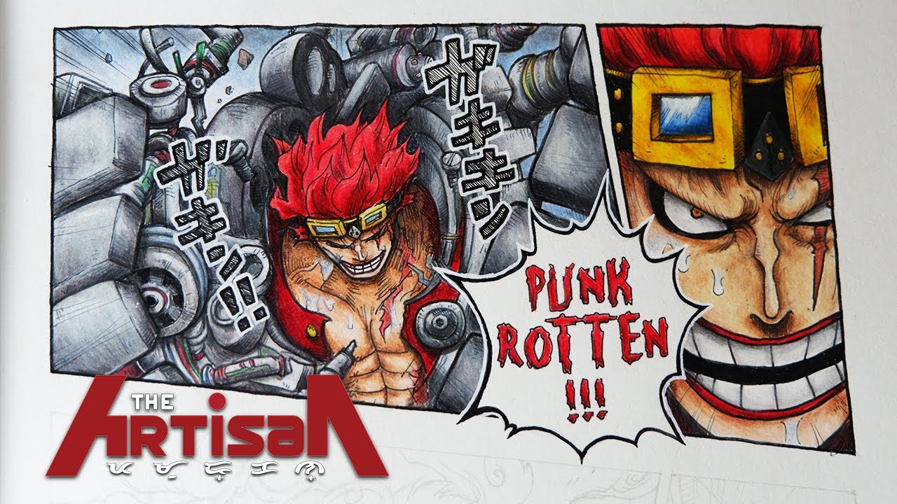 One Piece Drawing Eustass Captain Kid Punk Rotten Manga Chapter 975 Time Lapse The Artisan Youtube