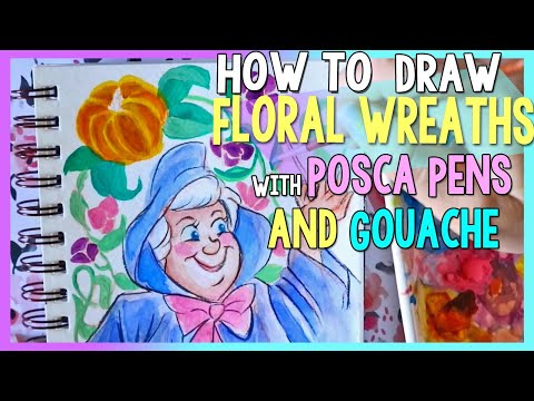 How to Draw FLORAL WREATHS Around Your Sketches