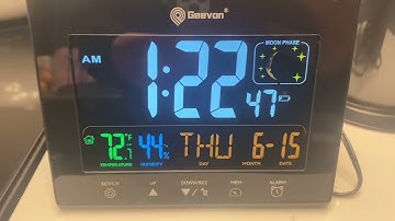 Geevon Digital Atomic Alarm Clocks for Bedrooms, Multifunctional digital clock!