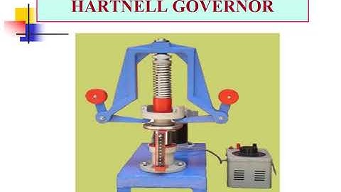 Kinematics and Dynamics lab- Hartnell governor