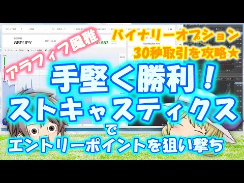 【 在宅/老後 】手堅く勝利！ストキャスティクスでエントリーポイントを狙い撃ち★バイナリーオプション30秒取引 _Stochastics_20230202