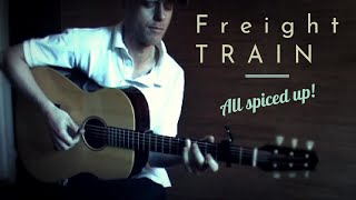 Video thumbnail of "Freight Train - fingerpicking fun! (re-upload)"