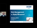 Webinar on 'Risk Management in Supply Management'