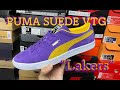 PUMA SUEDE VTG "LAKERS" review & on feet!!