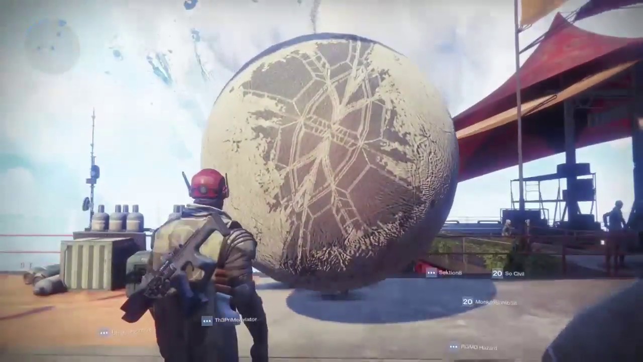 Destiny 2 playing with a huge ball YouTube