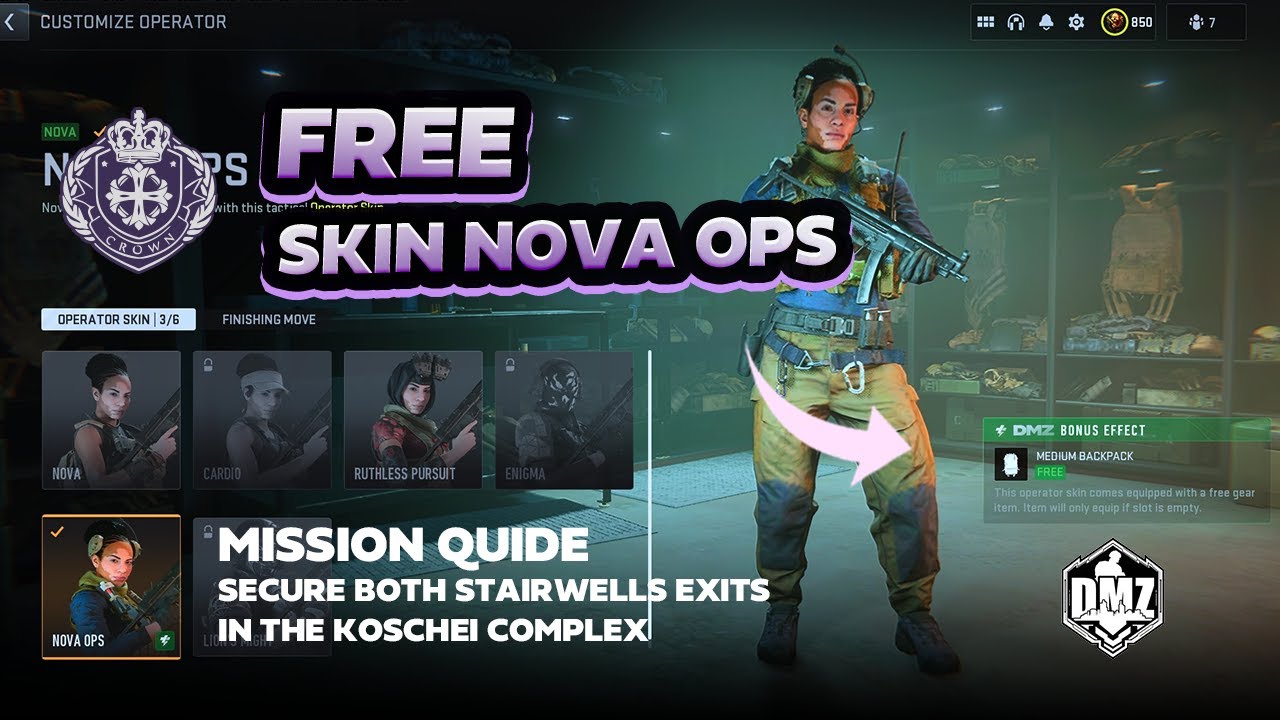 How to Unlock the 'Nova Ops' Nova skin in Warzone 2 DMZ (Emergency