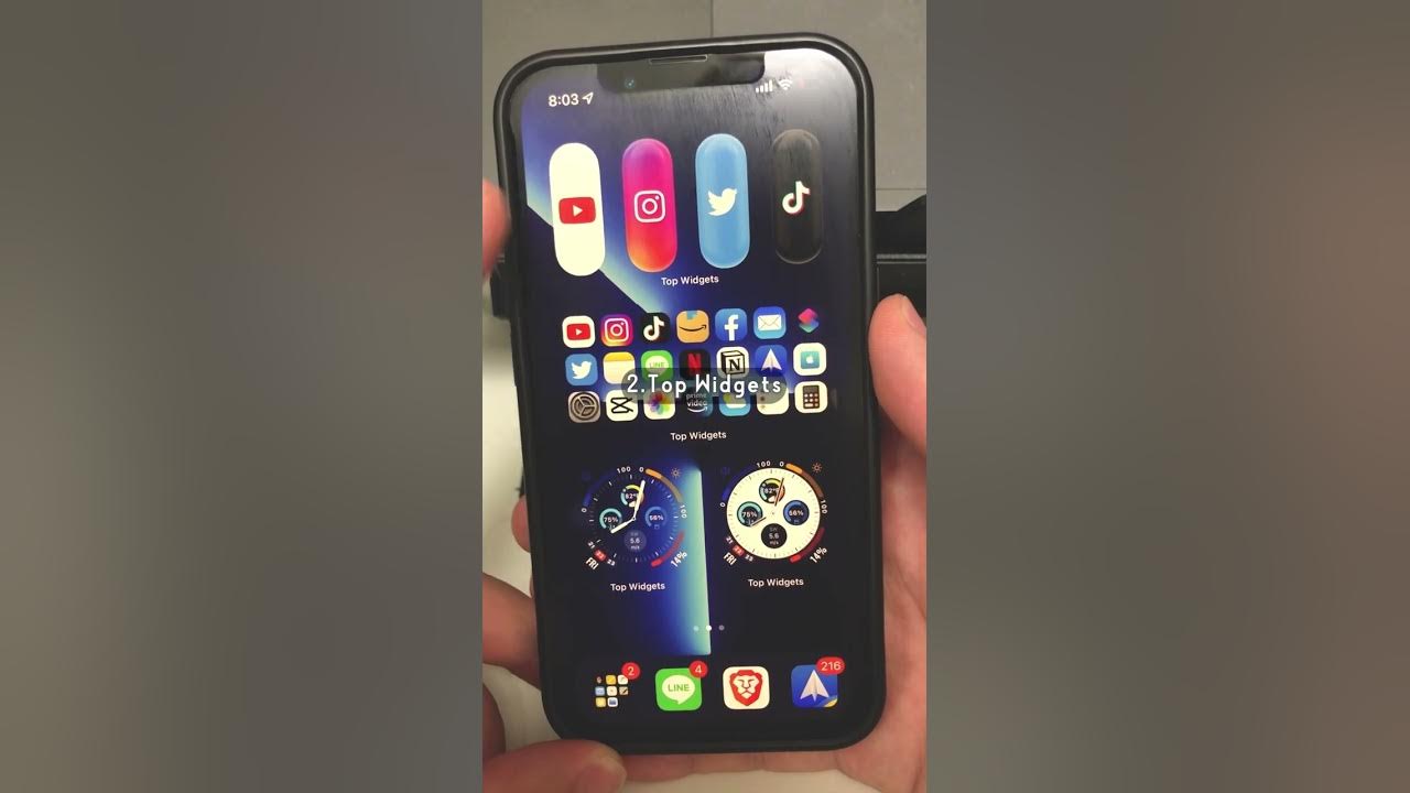 【iPhone】おすすめホーム画面アプリ３選　#Shorts