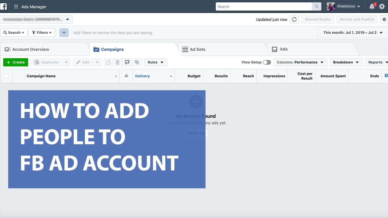 How to Add People to Facebook Ad Account/Ad Manager - YouTube