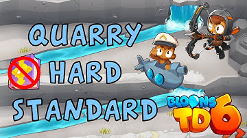 Bloons TD 6 | Quarry Hard Standard | No MK No Powers Used | Walkthrough / Strategy