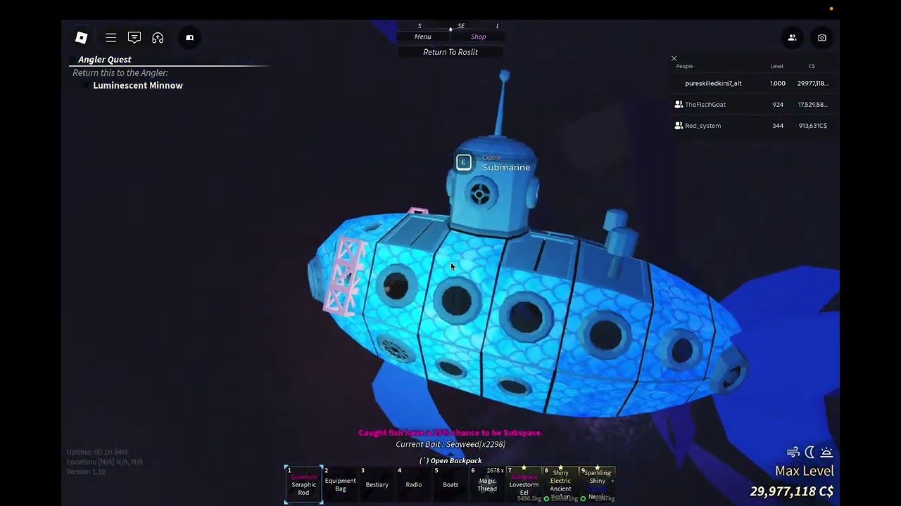 How To Get to ABYSSAL ZENITH from CHALLENGERS DEEP in FISCH (full tutorial!)