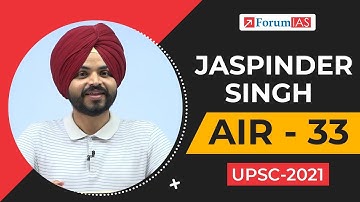 Son of Farmer Secures 33 Rank | Jaspinder SIngh | UPSC 2021 | Mock Interview | Forum IAS