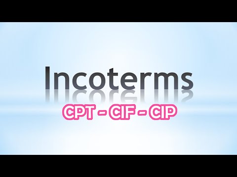 Video: Sự khác biệt giữa CPT và CIP Incoterms là gì?