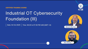 Industrial OT Cybersecurity Foundation (III) – 2 Days Certified Training – Day 1 (04 October 2025)