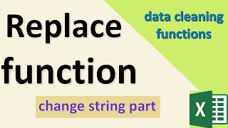 Replace function in Excel | SUBSTITUTE vs REPLACE in Excel | Replace text in Excel