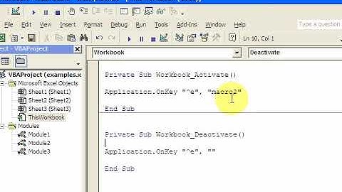 VBA Lesson 4   Shortcut Keys w Application onkey  Download files at ExcelVBASQL com!