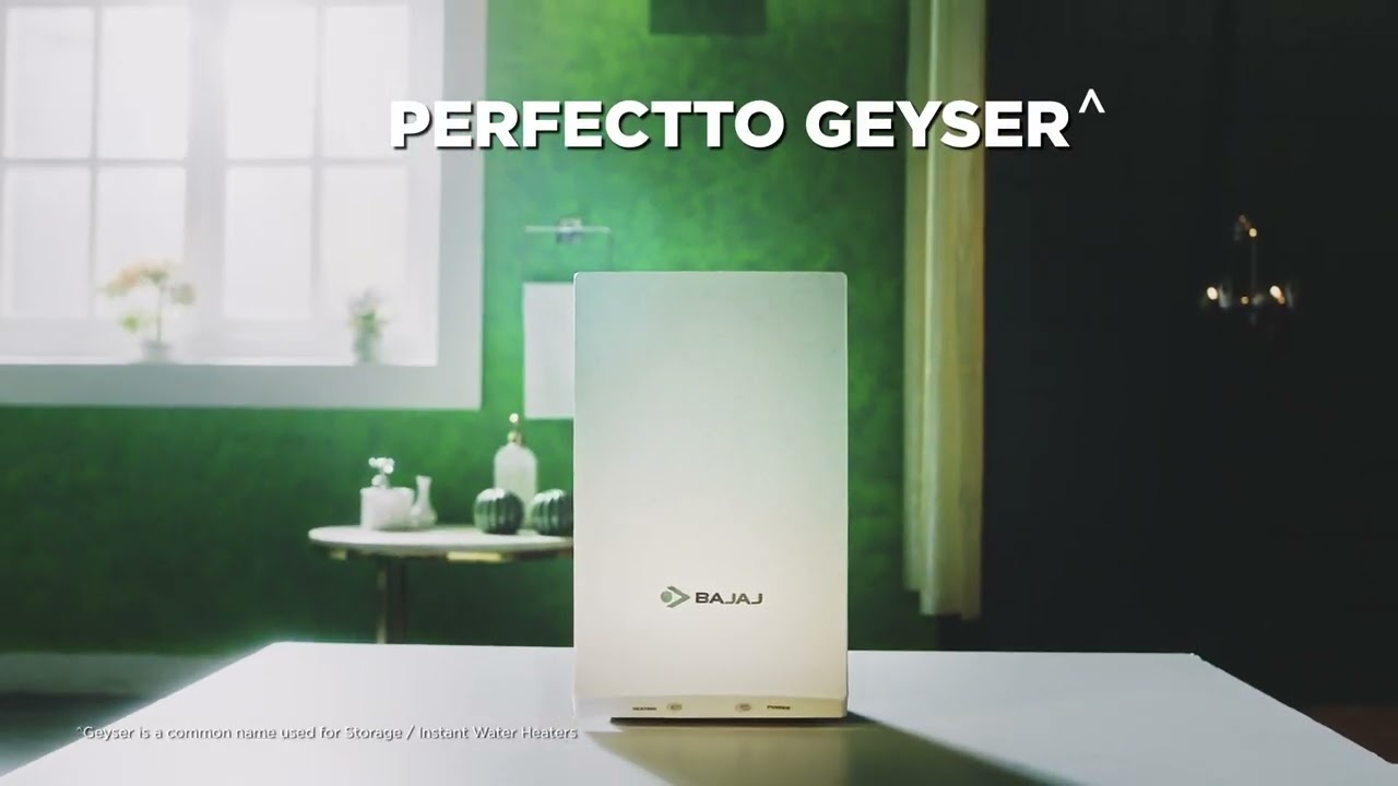 The perfect bathing experience is here with the Bajaj Perfectto Geyser! -  YouTube