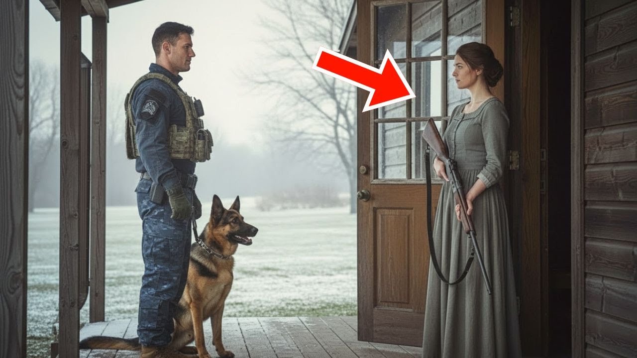 “Alleen voor deze nacht”, zei de POLITIEAGENT met zijn K9-hond — de weduwe wist de waarheid nog niet