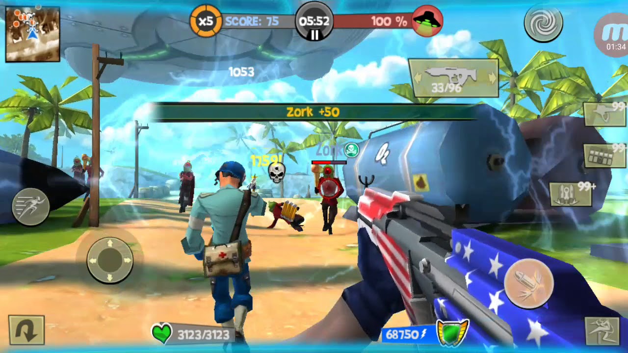 Blitz Brigade - Jefferson Premium Vs Aliens