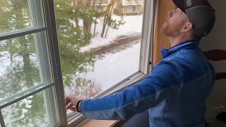 How to remove and install side slider window screens