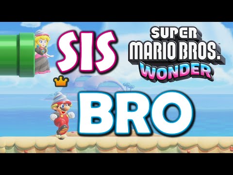 2 Player Super Mario Bros Wonder Is SO FUN BRO And SIS