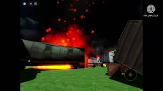 Super 8 Train crash￼ Roblox￼