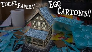 Using TRASH and a BIRDHOUSE To An EPIC Fantasy House!?!?!