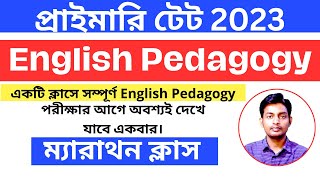 English Pedagogy Marathon Class | WB Primary TET  2023 | ম্যারাথন ক্লাস