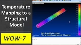 Temperature Mapping to a Structural Model in Femap