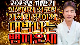 [2023년 하반기 뱀띠운세] 하반기 인생에서 최고의 기회가 찾아와 대박나는 뱀띠 운세! 뱀띠분들 하반기에는…