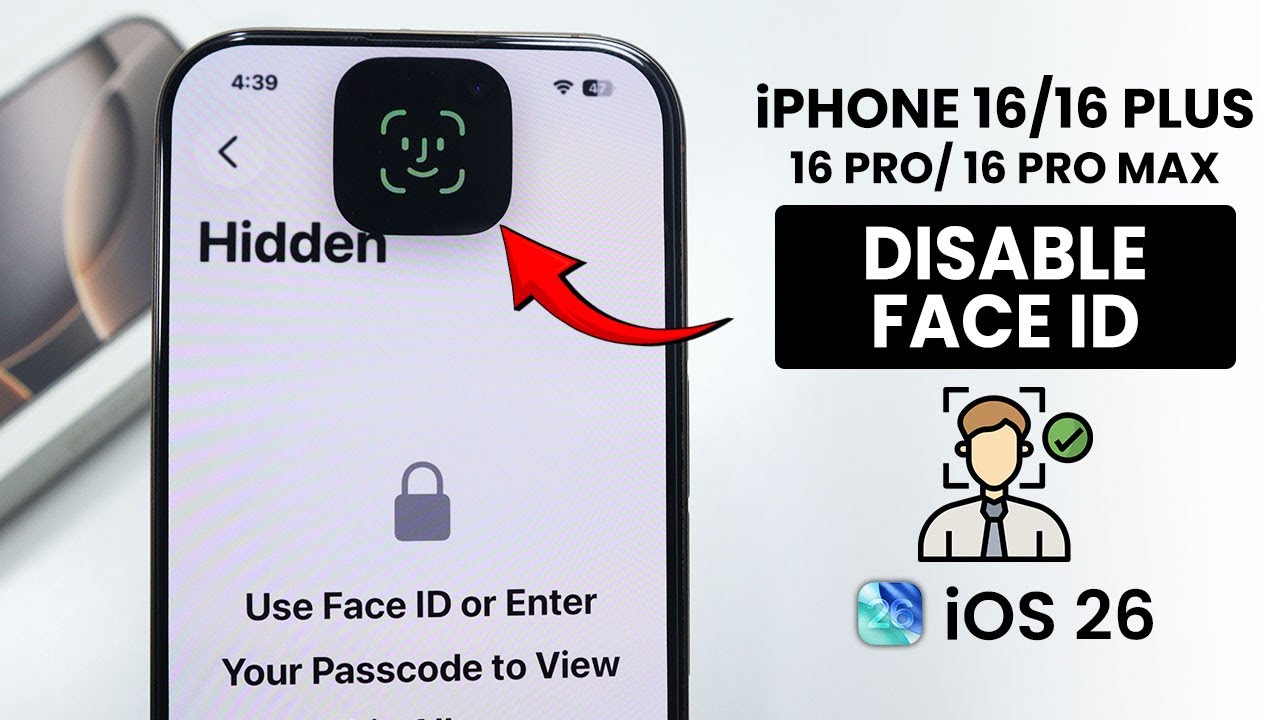 iOS 26 - Reset / Remove Face ID on iPhone 16 & Pro Max - YouTube