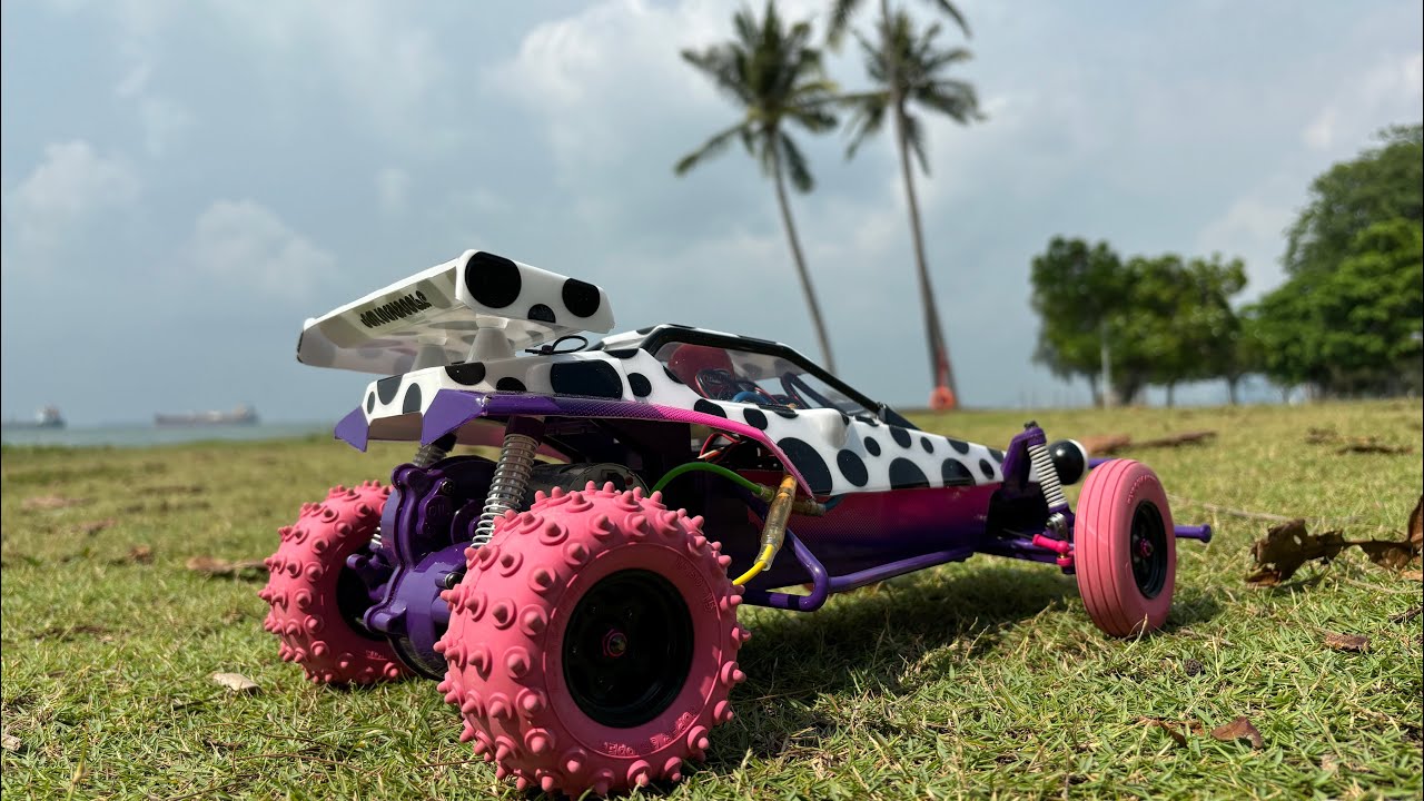 Tamiya Jun Watanabe Hornet Beach Running Fun - YouTube