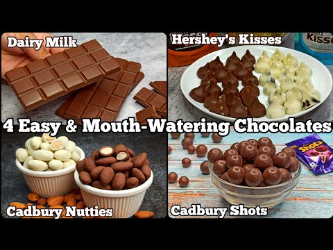 How to Make Your Favorite Chocolate Treats  Dairy Milk Bar,Hershey39s Kisses,Cadbury Shots amp Nutties