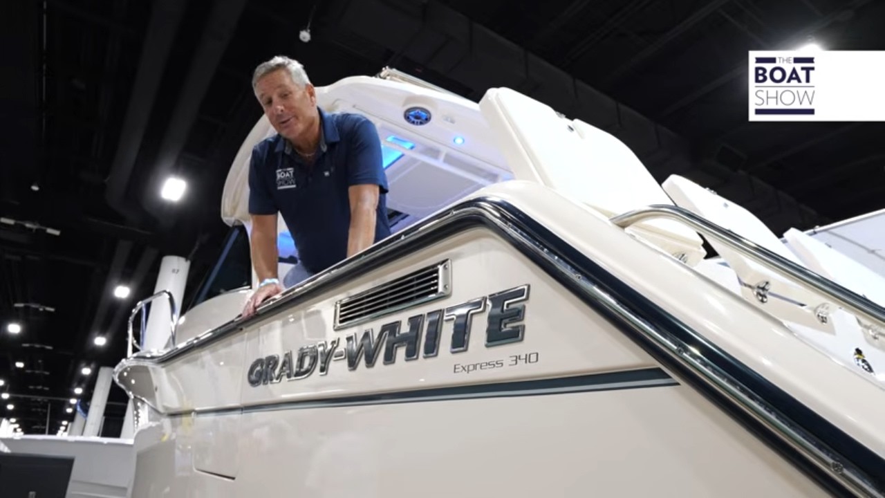 ⁣GRADY WHITE EXPRESS 340 - Motor Boat seen at FLIBS 2025 - The Boat Show