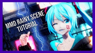 How to Make Rainy Weather Scene Using RayMMD (+4 MMD Effects)【Beginner's Tutorial 2024】