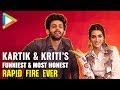 Kartik Aaryan & Kriti Sanon’s SUPERB Rapid Fire On Shah Rukh Khan, Salman Khan, Akshay, Madhuri