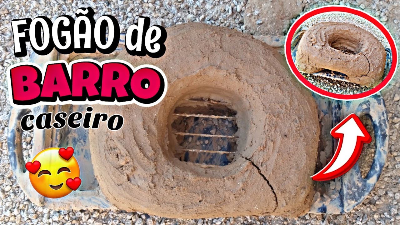 COMO FAZER UM FOGÃO DE BARRO EM CASA | simples e fácil - YouTube