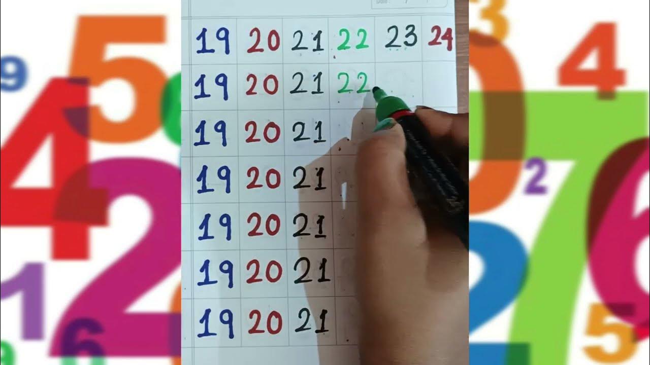 Practice writing numbers 1 to 30 how to write numbers kids learning 