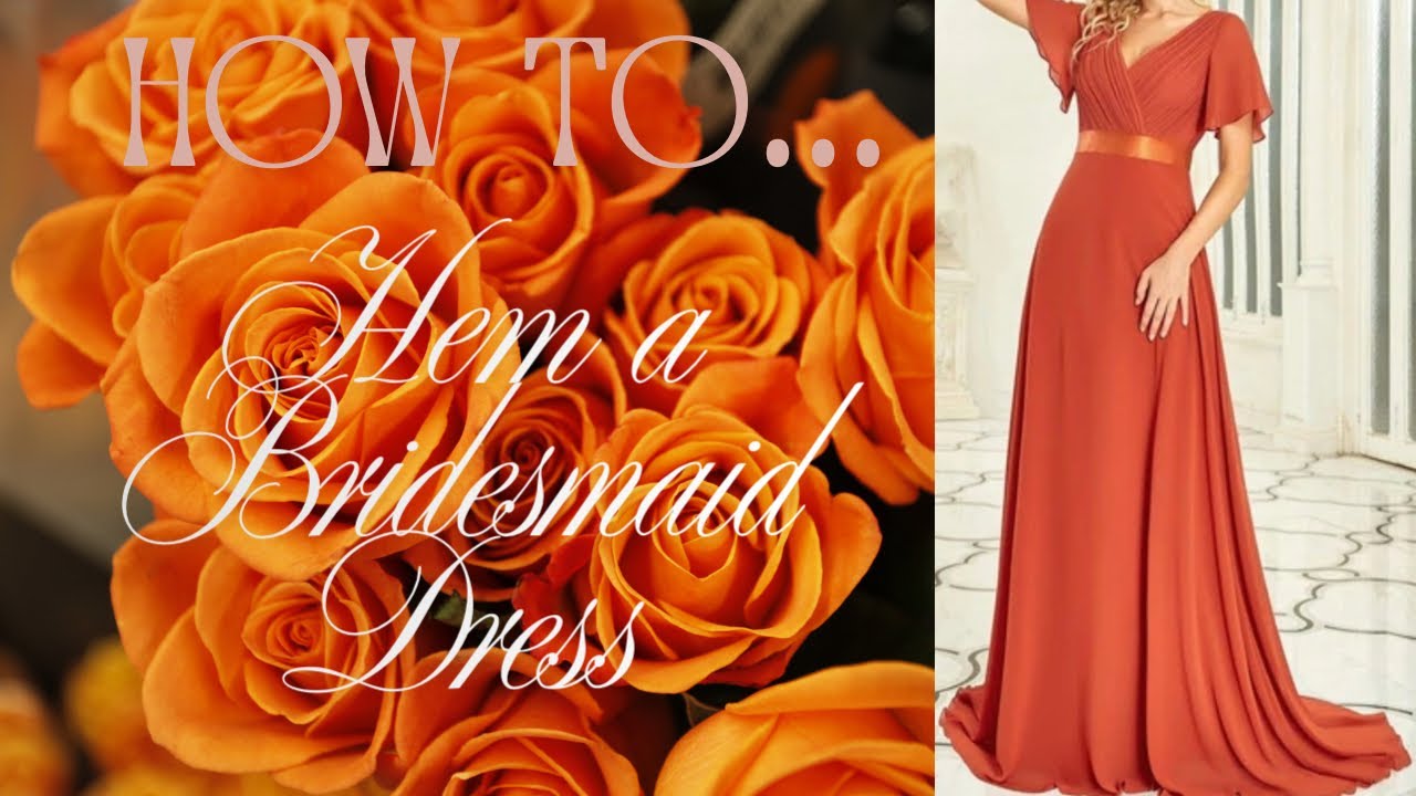 Hemming a bridesmaid dress 👗 Sew Be It 🧵