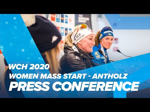 Antholz 2020: Women Mass Start Press Conference