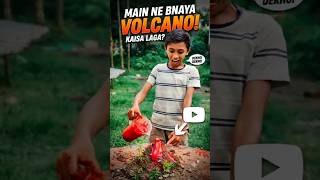 how to make Volcano 🌋#viral #shorts #volcano#experiment #art #science #chemistry #artist #explore
